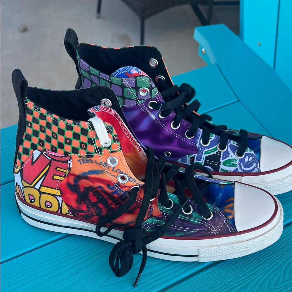 Converse New Men’s High-Top Sneakers in Multicolor Graphic Print
